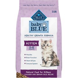 Blue Buffalo Baby BLUE Natural Kitten Dry Cat Food, Healthy Growth Formula