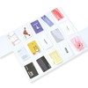 MU-JI Polypropylene Card Holder File - 15 Pockets Clear Viewable-at-Once,
