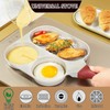 JUSTUP Nonstick Egg Frying Pan, 3-In-1 Medical Stone Pancake Egg