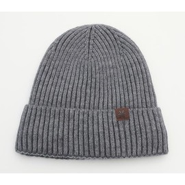 Beanie Hat for Men and Women, Warm Winter Cap, Lined & Stretchy (AU, Alpha, One Size, Light Grey)