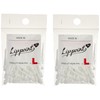 ELSTYLE Lip Point Tips, White, Pack of 100 (50 x