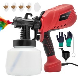 Paint Sprayer Tool 700W High Power Electric Spray Paint Gun Easy to Clean for Furniture Cabinets Fence Walls Door Garden Chairs Black,Easy to Clean, for Furniture