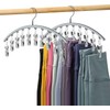 JZS 2 Pack Metal Pants Hangers Clothes Hanger for Closet,Rubber