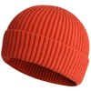 ROYBENS Swag Wool Knit Cuff Short Fisherman Beanie for Men
