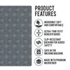 Shape28 Bathroom Mat Bathtub Shower 28x20 Inches Microfiber None Slip