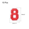MECCANIXITY 10Pcs Number Patches Embroidered Decorative Repair Patches Iron on