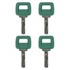 4PCS 11039228 Ignition Keys Compatible with Vol-vo Loaders and Articulating