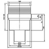 Regulated Height Bottom Outlet 100x100mm Floor Ground Waste Drain Gully