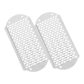 FRCOLOR 2pcs Foot Grinding Board Foot Rasp Remover Foot File Replacement Remover for Feet Calloused Feet Remover Tool Remover Blades Foot Shaver Scraper Foot Files Stainless Steel Silver