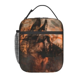 VANZEV Insulated Lunch Box for Women Men, German Shepherd Lunch Box Reusable Portable Lunch Bag Cooler Tote Waterproof Lunch Container for Office Picnic Work Travel Hiking