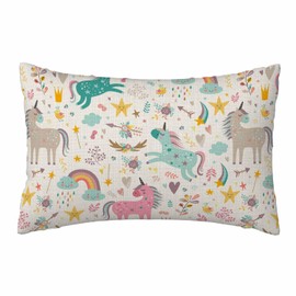 WILNURO Unicorns Pillowcase Magic Fairy Rainbow Pony Super Soft Cozy Pillow Case Fade, Stain Resistant with Envelope Closure Pillow Cover King Size 20X36 Inches