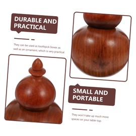 SHOWERORO 1pc Practical No-wax Gourd-shape Toothpick Holder for Home and Restaurants Real Toothpick Dispenser Elegant Design for Parties and Festivals