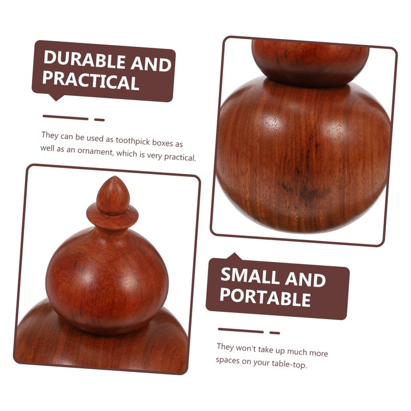 SHOWERORO 1pc Practical No-wax Gourd-shape Toothpick Holder for Home and