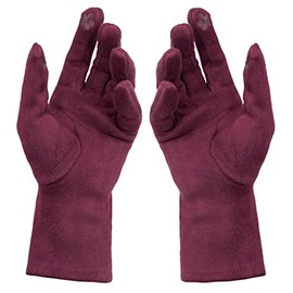 Van Der Rich ® - Winter Gloves Thick Tactile Lined Gloves - Women, bordeaux