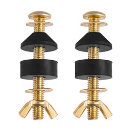 Gosknor Toilet Seat Screws Replacement Kit, Stainless Steel Toilet Seat Fastener with Washers Bolts Wing Nuts for Top Mount Hardware Hinges