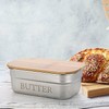 BSTKEY Butter Dish with Lid for Countertop, Stainless Steel Butter