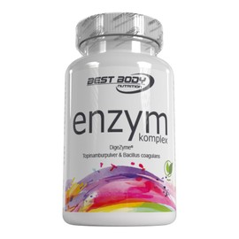Best Body Nutrition Enzym Komplex - 90 Kapseln - Verdauungsenzyme - vegan - inkl. Alpha Amylase, Lipase, Protease, Laktase