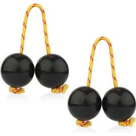 2 Pairs of Shaker Rattle Hand Percussion, Kashaka Bananula, African Traditional Musical Instruments, Kashaka Aslatua Shaker, Instrument Rhythmic Ball, Kashaka Ball Music, Aslatua African Shaker Kiuiom