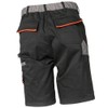 Planam Size 4XL Men's Visline Shorts, Black, Orange, Zinc, Model