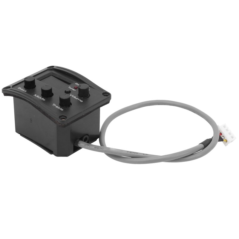 Ukulele Pickup EQ Color Tuner with LED Display Electric Box