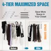 ICOFUPO Multiple Space Saving Non Slip Foam Padded Pants Hangers