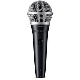 Shure PGA48XLR cardioid microphone for vocals with cable included