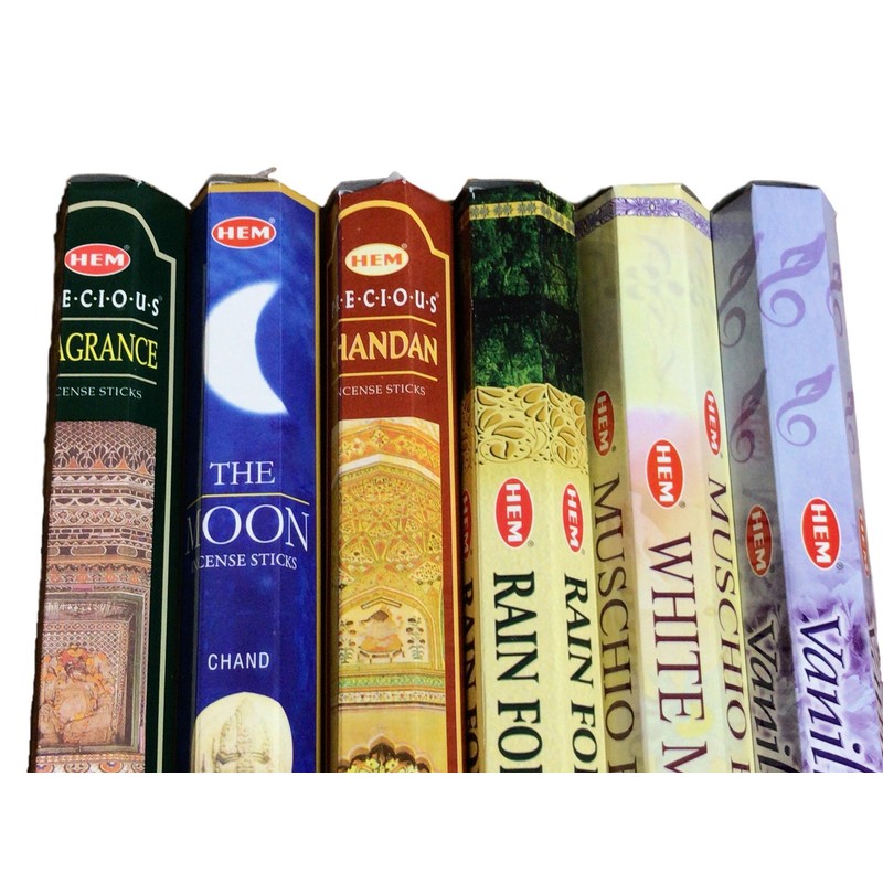 HEM Indian Incense 6 Assorted Set 6 Boxes
