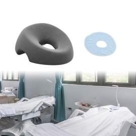 Milageto Face Down Massage Pillow Lying Down Pillow Removable Cover Sleeping Pillow Beauty Salon Pad for SPA Bed Bedroom Home Sleeping, Grey