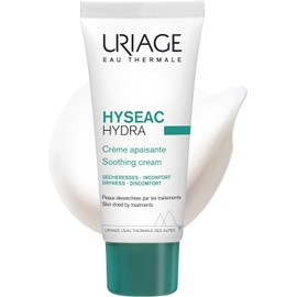 Uriage Hyséac Hydra Crema Calmante - Hidratación 24H y Reducción de Tirantez - Textura Ligera y de Rápida Absorción - Acabado Mate Instantáneo - Ideal para Pieles Secas por Tratamientos - No Comedogénico - 40ml