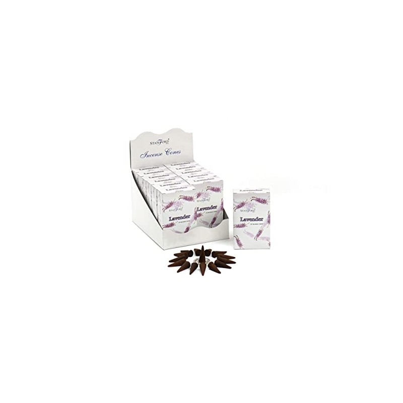 Stamford Lavender Incense Cones, 15 Cones x 12 Packs