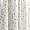 Lush Decor Linen Button Botanical Garden Window Curtain (Single) 84"