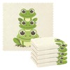 senya Overlay Frog Print Dish Cloths 6 Pack Dish Towels