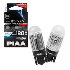 PIAA Position LED High Luminous LED Bulb Series 6000K 120lm T10 12V 1.7W 2 Pack LEP122
