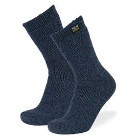Polar Extreme Thermal Hiking Sock For Men & Women, Insulated Warmth for Cold Weather Boot Comfort, One Size Fits Most, 2 Pack, Denim/Denim