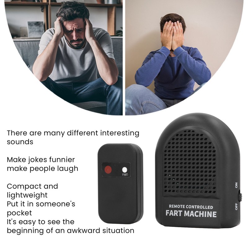 Remote Control Fart Sound Box Funny Pocket Size Simulated Portable