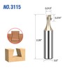 HUHAO Dovetail Router Bit 5/16-Inch 9 Degree, with 1/2-Inch Heavy-Duty