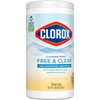 Clorox Free & Clear Cleaning Wipes, Light Lemon Scent, 75