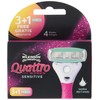 Wilkinson Sword Quattro for Women Sensitive 3 Razor Blades Plus