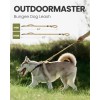 OutdoorMaster 6ft Bungee Dog Leash with Padded Handles for Medium