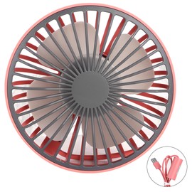 5V 5W 360 Degrees Adjustable Air Outlet USB Car Fan Accessory with LED Light