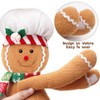 RINOLY Gingerbread Tree Topper,Gingerbread Christmas Decoration,Plush Stuffed Gingerbreads Man Ornaments