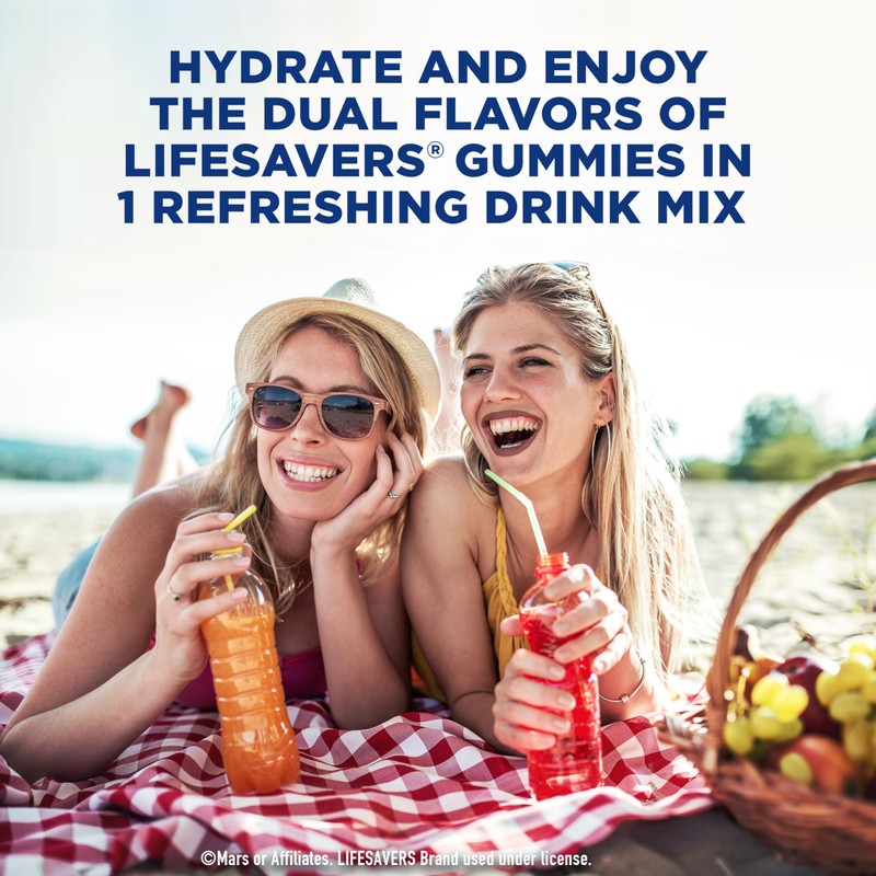 Lifesavers Singles to Go Powdered Drink Mix, Raspberry Lemonade, 6