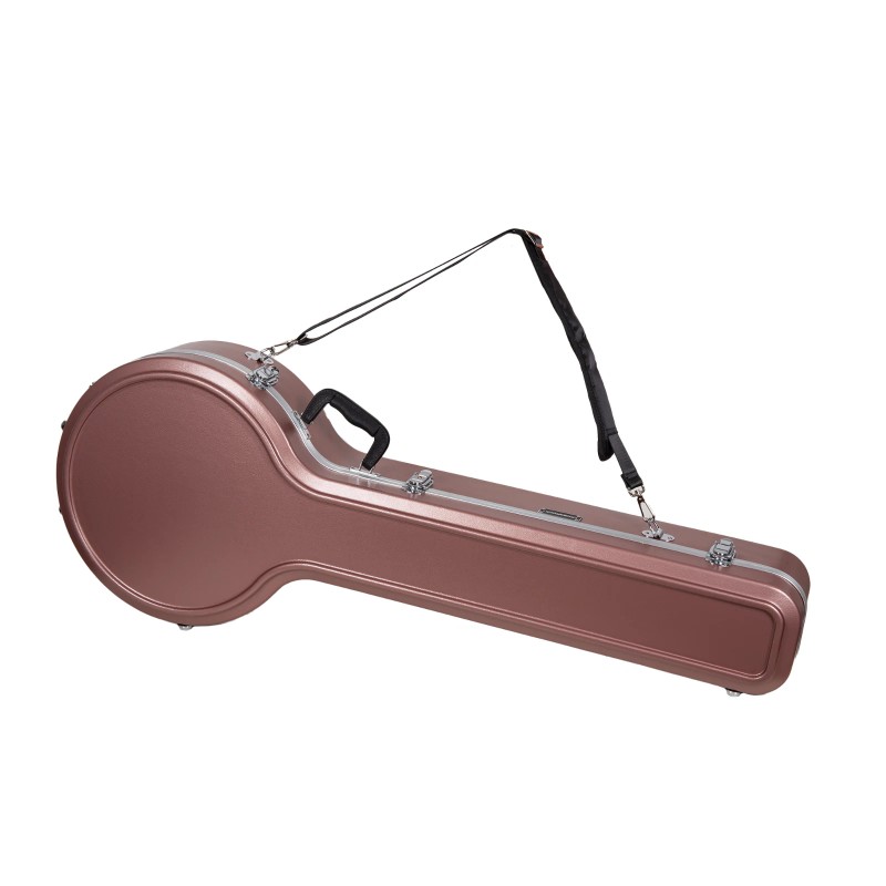 Crossrock 5-String Resonator & Gibson Tenor Banjo Case-ABS Molded Hardshell