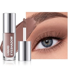 Erinde Sombra de Ojos Líquida Mate, Sombra de Ojos Líquida de Larga Duración y Resistente al Agua, Color Duradero y Modulable, Tono Matte Nude Neutro,