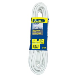 Surtek 136141 Extensión Doméstica 3 m, color Blanco