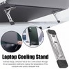 Foldable Aluminum Laptop Stand for Desk Use – 3-Height Adjustable