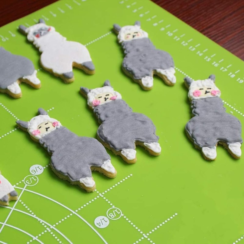 Cute Alpaca Cookie Molds Set 3 Sets Stainless Steel Pancake