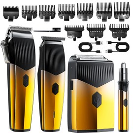 Gzbdz Hair Clippers for Men, 4 in 1 Clipper, Trimmer & Shaver Set