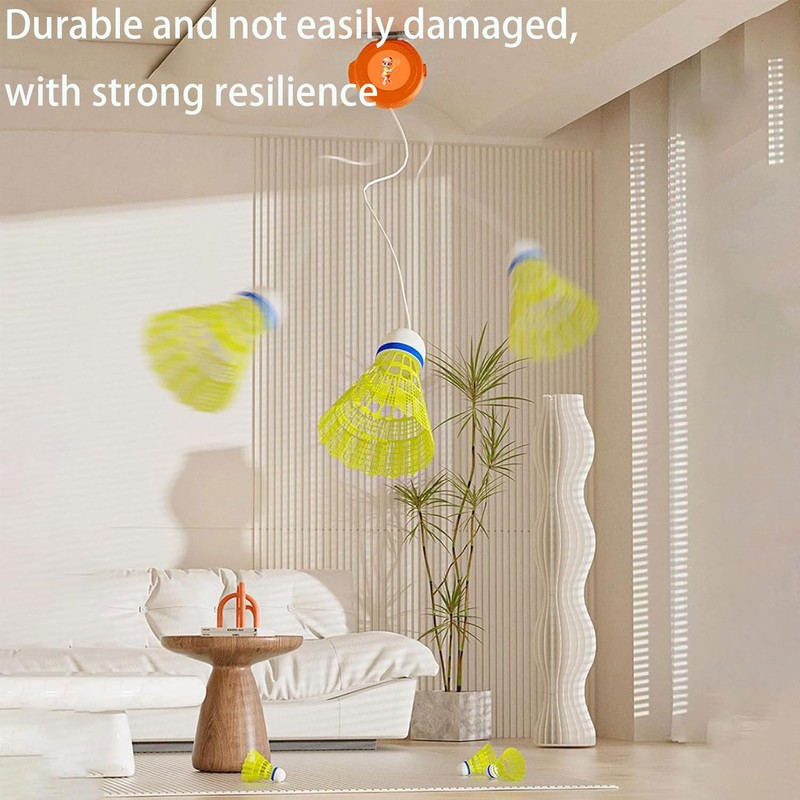 Training Device Self-Learning Device, 3 Pieces Ball Single Badminton Exercise