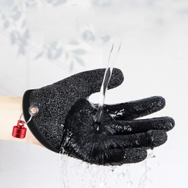 CTForest Fishing Gloves, Cut-resistant Gloves, Waterproof Fishing Gloves, with Magnetic Closure for Easy Portability (Left Hand)